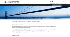 Desktop Screenshot of complementa.ch