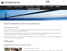 Tablet Screenshot of complementa.ch